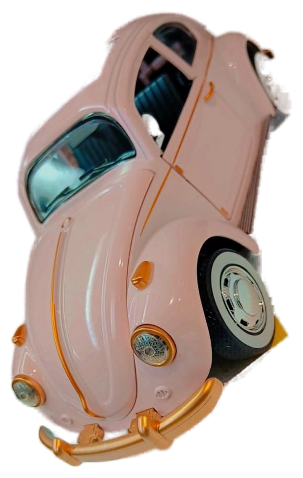 Fusca 67 Rosa 1:24 4