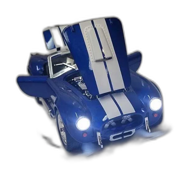 Réplica Cobra Azul Listras Duplas 1:24 3